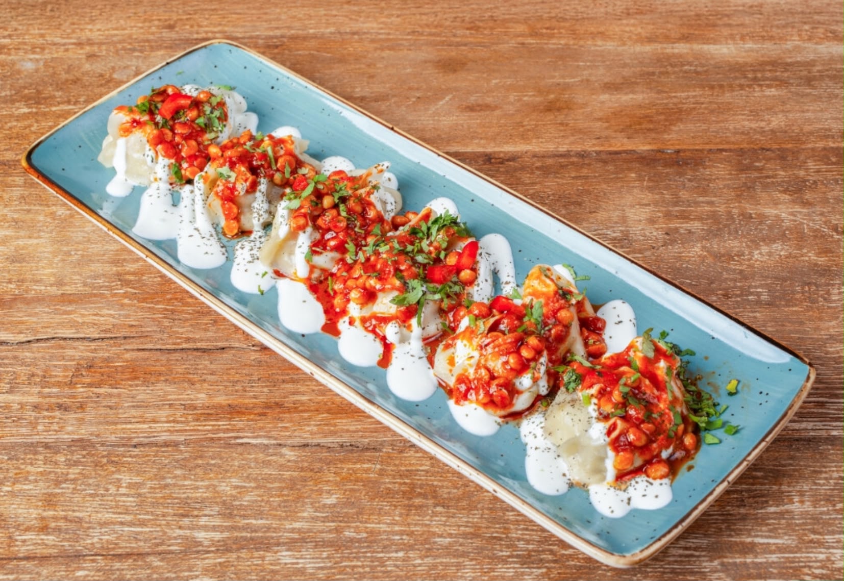 Mantu auf der Lazeez Platte