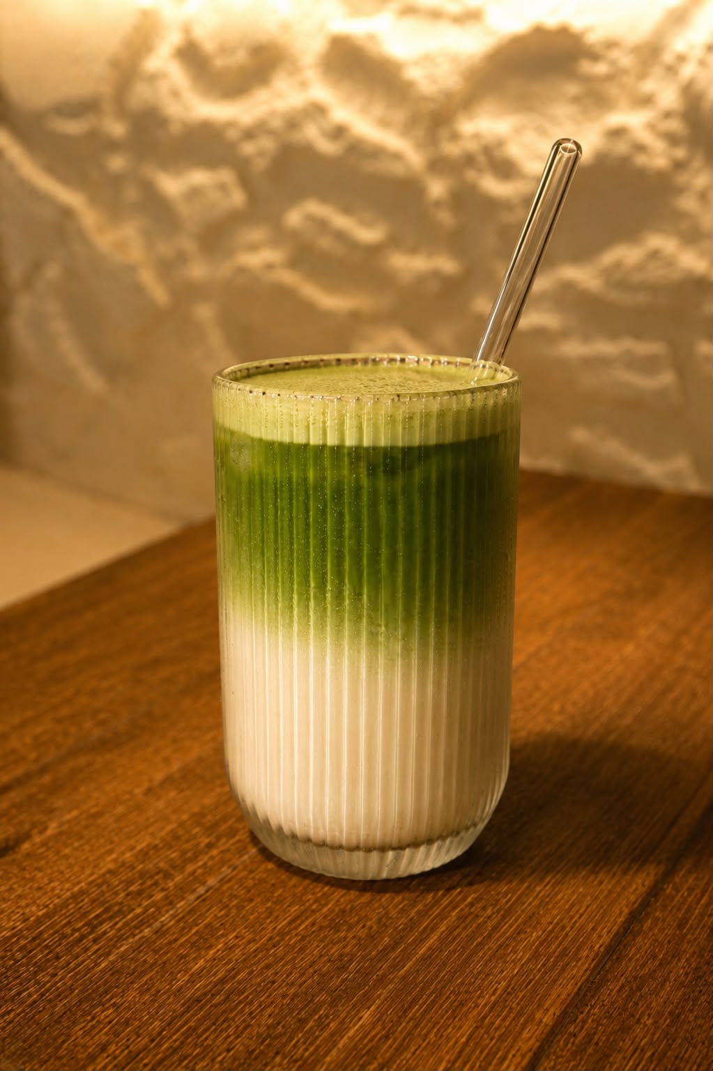 Frischer Matcha Latte